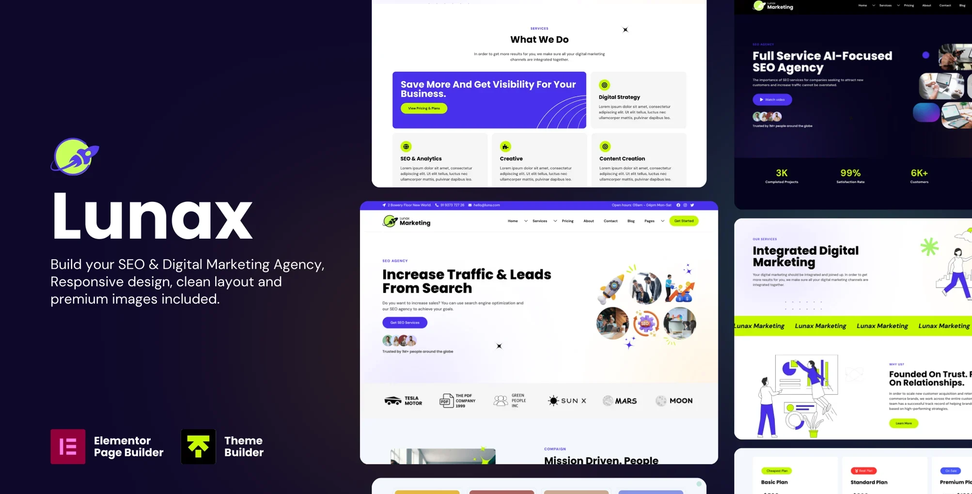 Lunax - Digital Marketing Agency WordPress Theme