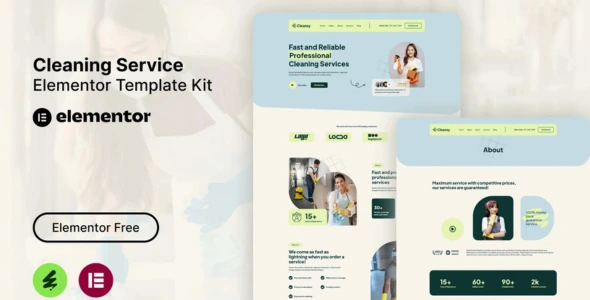 Cleansy - Cleaning Service Elementor Template Kit