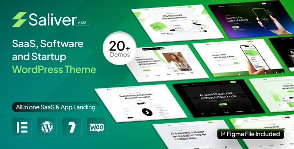Saliver - SaaS & Startup Tech WordPress Theme
