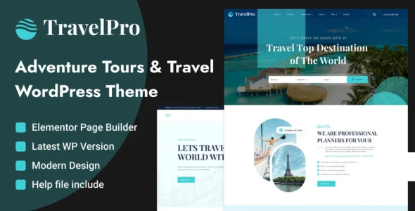 TravelPro - Tours & Travel Agency WordPress Theme