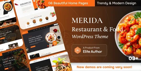 Merida - Restaurant & Food WordPress Theme Download