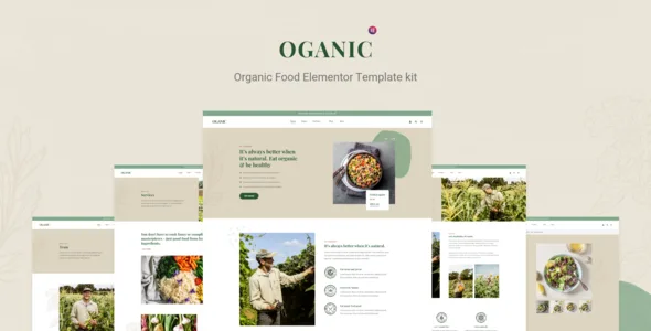 Oganic - Organic Food Elementor WP Template Kit