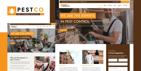 Pestco - Pest Control Elementor Template Kit