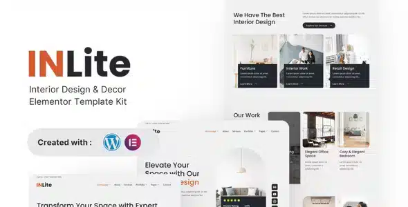 Inlite - Interior Design & Decor Elementor Template Kit