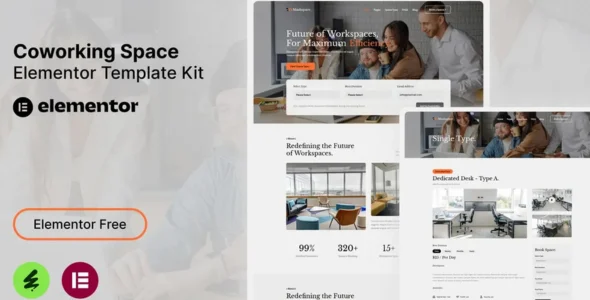 Mashspace - Coworking Space Elementor Template Kit