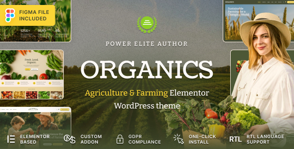 Organics - Agriculture & Food Farm WordPress Theme