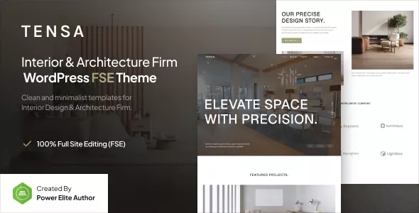 Tensa – Interior Design & Architecture WP Theme