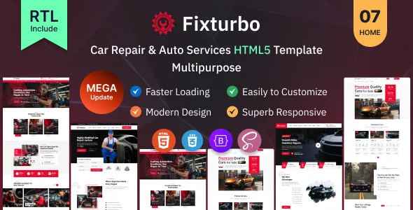 Fixturbo - Car Service & Repair WordPress Theme
