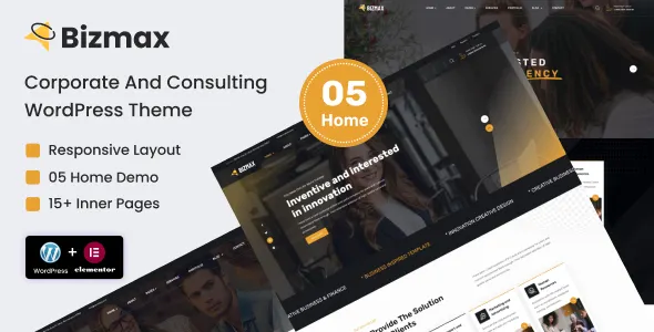 Bizmax - Corporate Business WordPress Theme