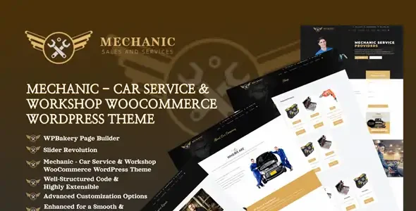 Mechanic -Car Service & Repair WordPress Woo Theme