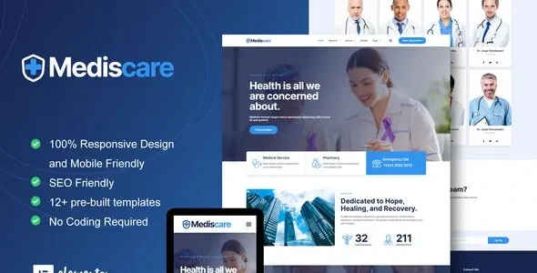 MedisCare - Medical Service Elementor Template Kit