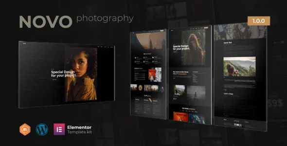 Novo - Photography Elementor Template Kit