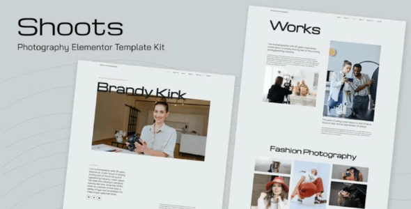 Shoots - Photography Elementor Template Kits