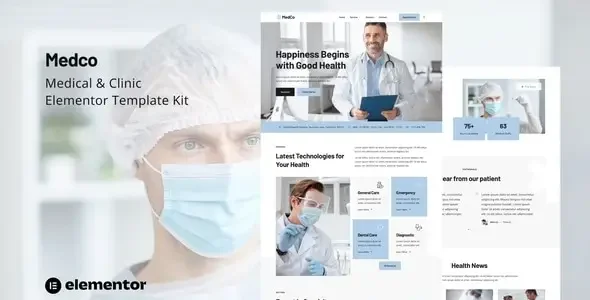 Medco - Medical Clinic & Hospital Elementor Template Kit