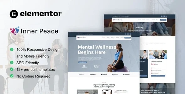 InnerPeace - Mental Health Care Elementor Template Kit